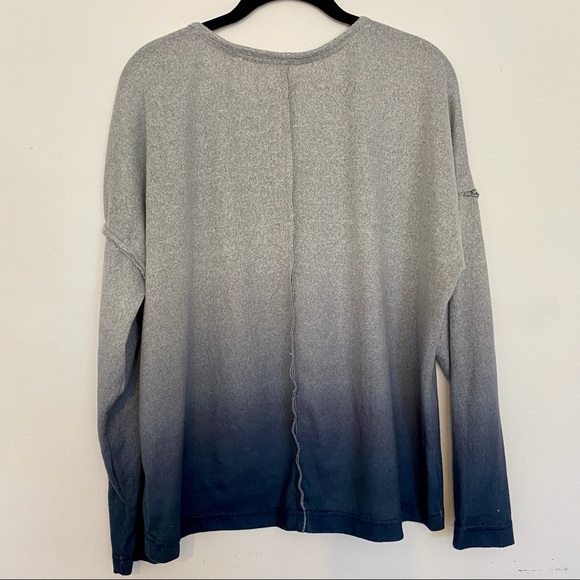 Lucky Brand Gray & Blue Ombre Pullover Sweater M - Picture 3 of 6
